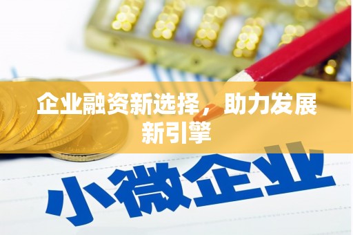 恭城企业融资新选择，助力发展新引擎