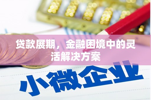 恭城贷款展期，金融困境中的灵活解决方案