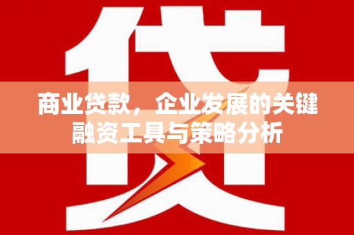恭城商业贷款，企业发展的关键融资工具与策略分析
