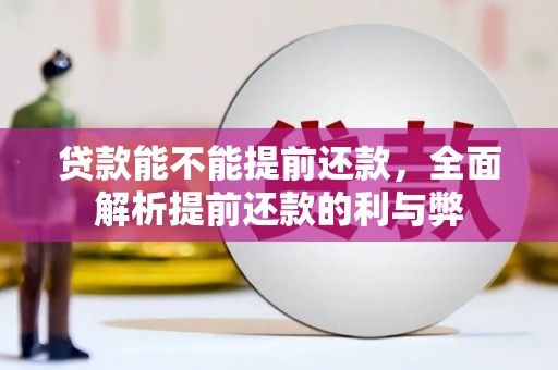 恭城贷款能不能提前还款，全面解析提前还款的利与弊