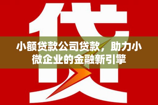 恭城小额贷款公司贷款，助力小微企业的金融新引擎