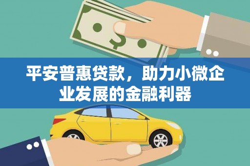 恭城平安普惠贷款，助力小微企业发展的金融利器