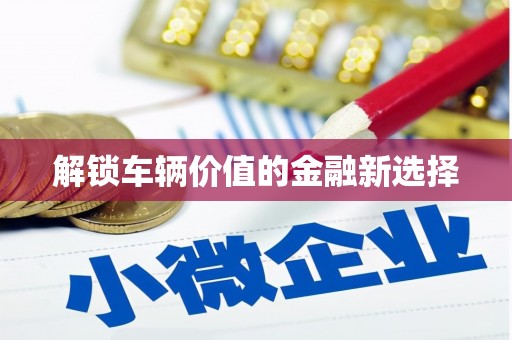 恭城解锁车辆价值的金融新选择